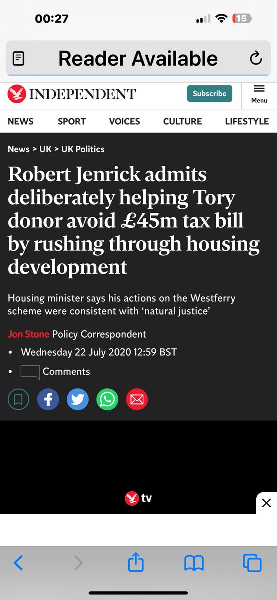 @RobertJenrick @Telegraph Who are you again? Oh yeah. A failed Tory Minister who did some dodgy things helping someone with tax avoidance?