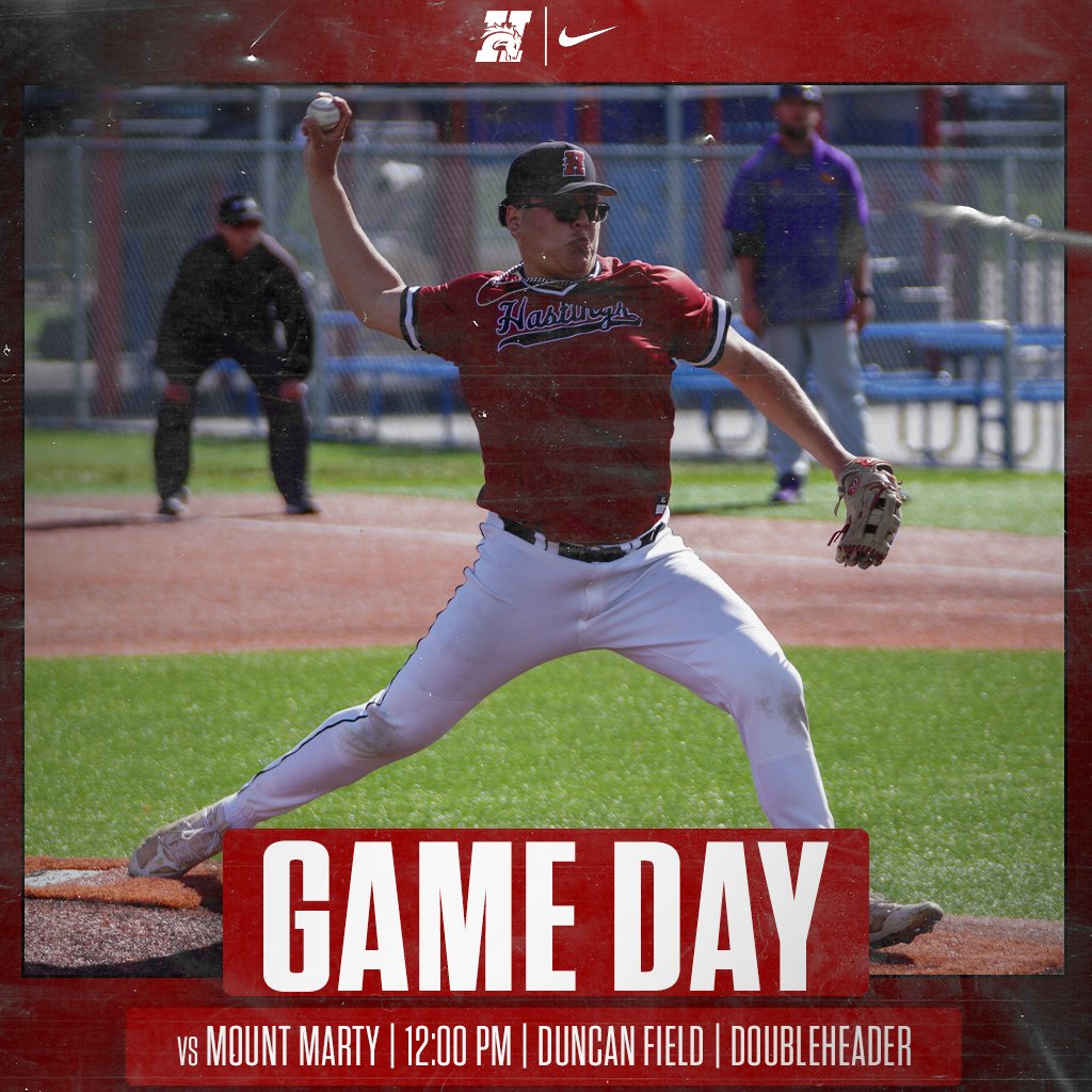 IT'S GAME DAY! Head out to Duncan Field for Day 2 against Mount Marty! 🎟️: hastingsbroncos.com/links/trnrw1 📺: hastingsbroncos.com/links/xakh10 📊: hastingsbroncos.com/sports/bsb/202… #GDTBAB