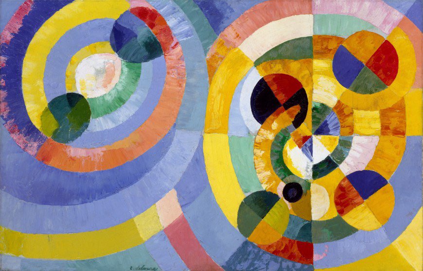 2/2 If today has been just too much, cheer up with these circular forms from Robert Delaunay, born on this day 1885.