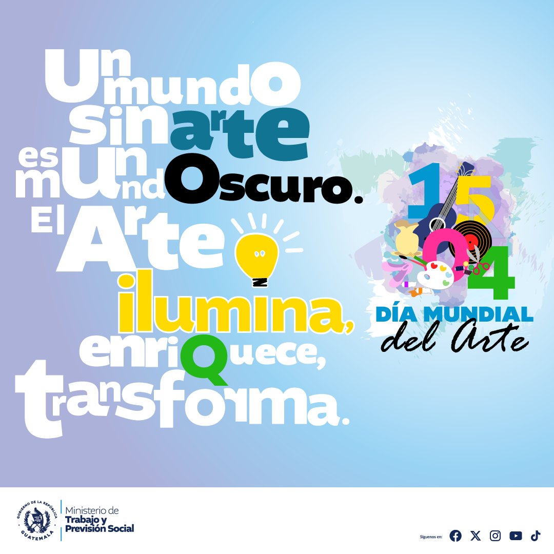 Hoy en el #DíaMundialDelArte, reconocemos la importancia del arte en nuestras vidas. 🩰🎨 🖌 ¡Inspírate y crea!