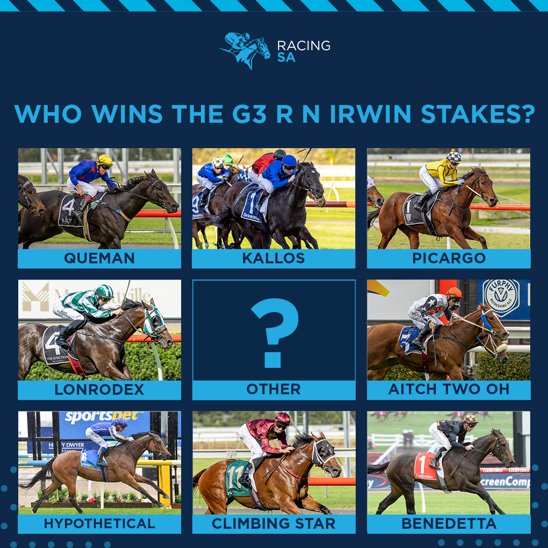 Who's your tip for the Group 3 R N Irwin Stakes? 👀