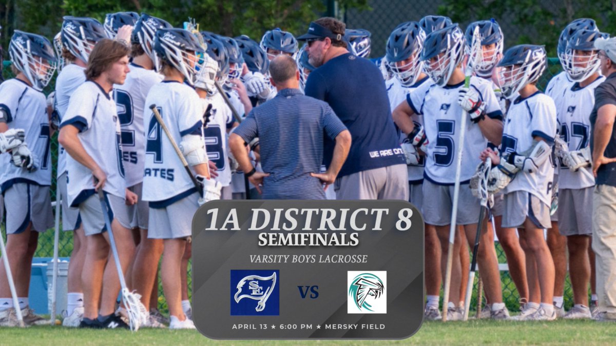 Good luck to Varsity Boys Lacrosse as they host Jensen Beach HS in the 1A District 8 Semifinals on Saturday, 4/13 at 6PM on the Michael J. Mersky Field. #WeRunThisShip