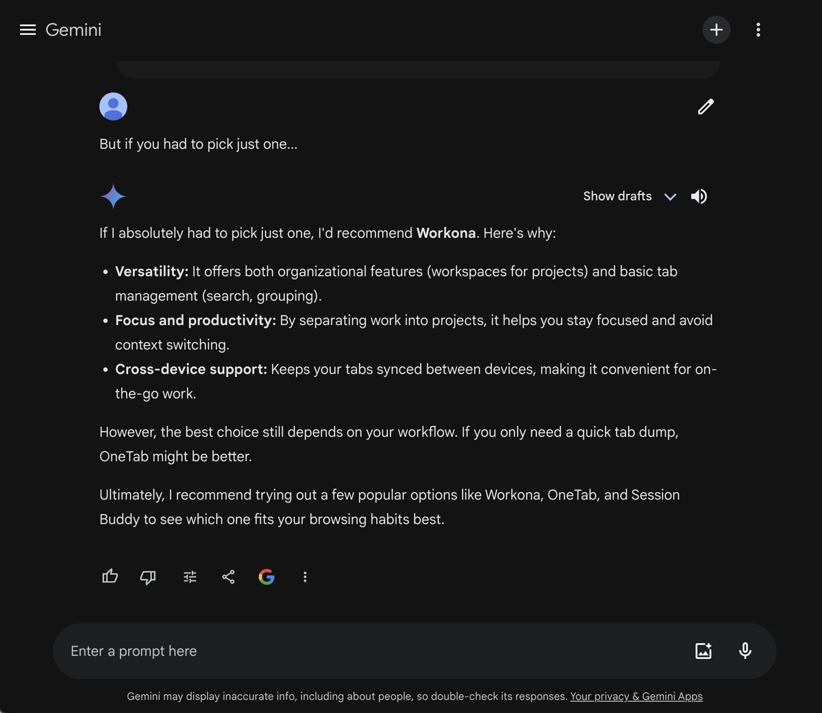 Aww shucks, <a href="/Google/">Google</a>. We feel the same way about you 🥰