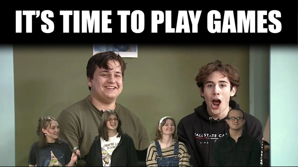 bsu_tonight's tweet image. Join Grant and Elias as they play Whose Line Is It Anyways with their friends from the staff of BSU Tonight! Watch Now: youtu.be/wagppqPtTAE?si…