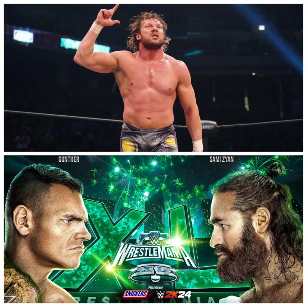 Kenny Omega on twitch tonight just said his favorite match from Wrestlemania was Sami Zayn vs. Gunther!