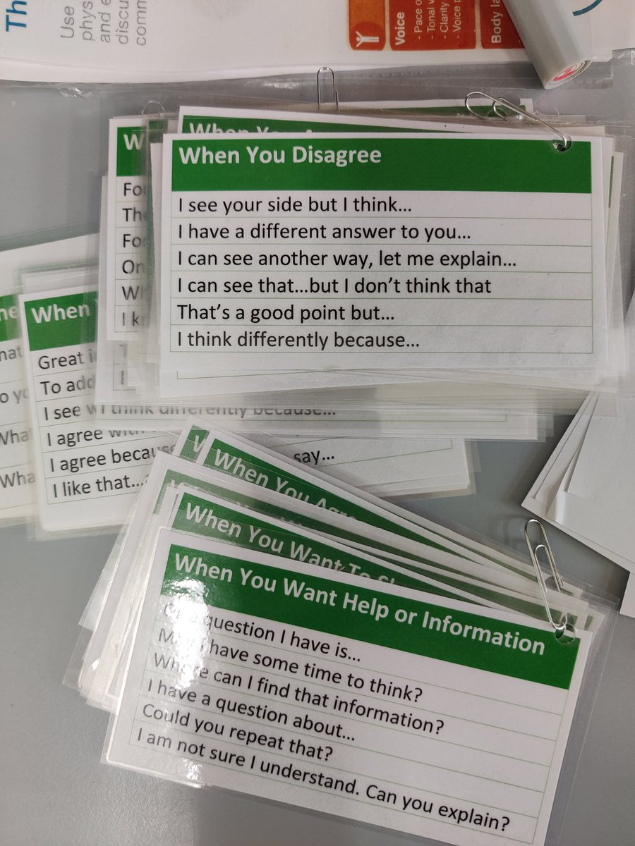 What tools do you reach for when you're looking to spark a productive conversation among your Ss? (📸 via educator Holly Dyson, idea via T @Miss_E_Black) #TeacherTwitter