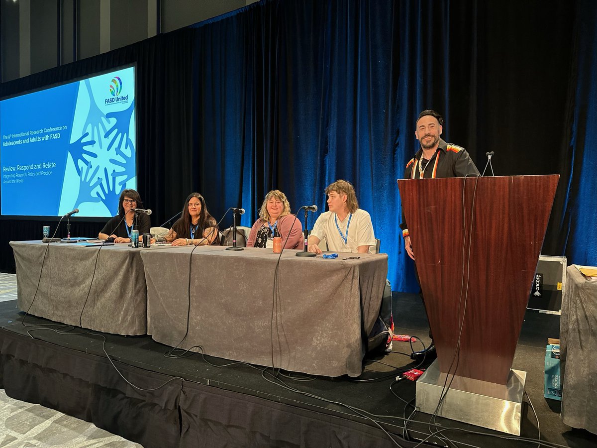So grateful for an opportunity for our staff to present some of our perspectives at the 9th International Research Conference on Adolescents and Adults with Fetal Alcohol Spectrum Disorders. So much learning on how to integrate research, policy, &amp; practice from around the world.