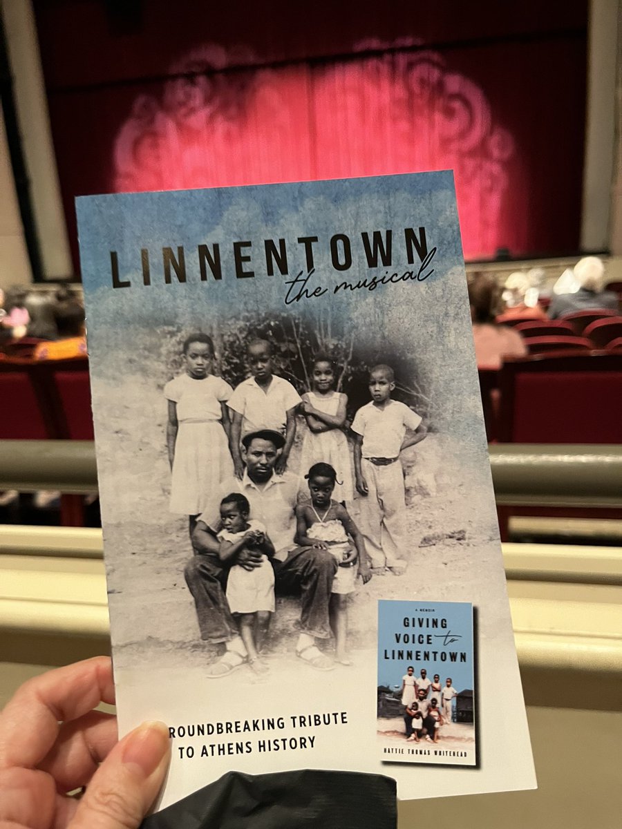 So proud of Hattie Thomas Whitehead and her achievement of not only giving voice to Linnentown but also bringing it to live theater.