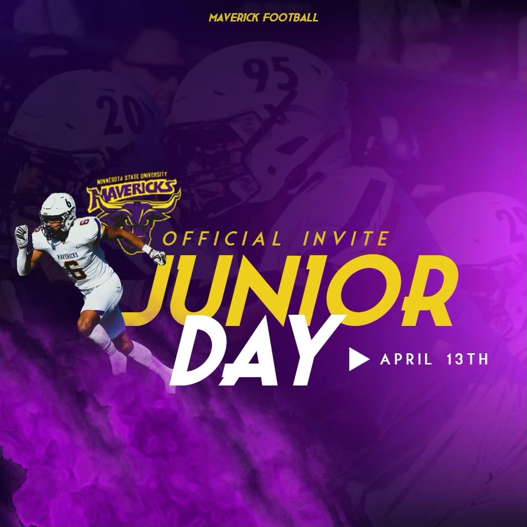 Thanks <a href="/CoachBowen98/">Coach Chance Bowen</a> and <a href="/MinnStFootball/">Minnesota State Football</a> for the Junior Day Invite!
