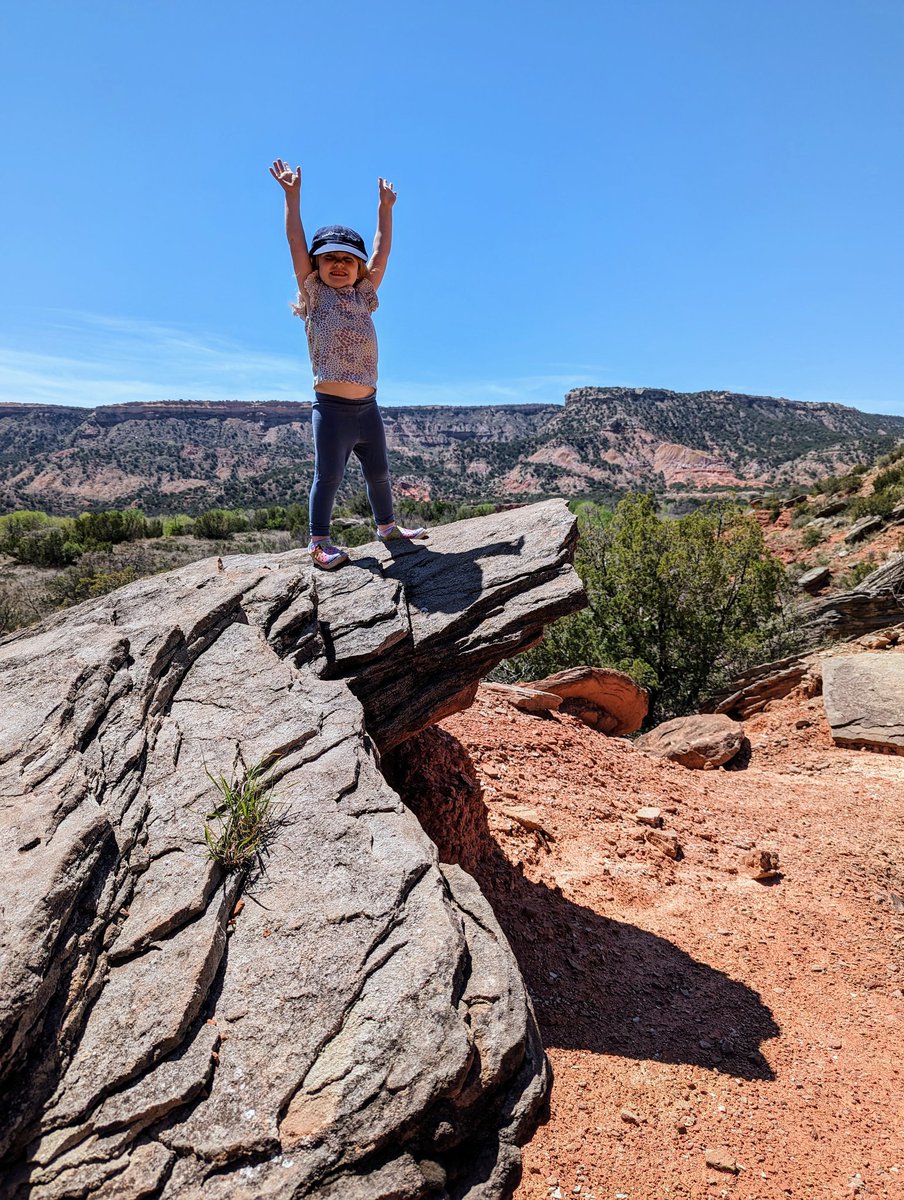 nerdy_native's tweet image. Kid fun in Palo Duro Canyon. There are so many places in the state park other than the Lighthouse trail. This is just a half mile from the Mesquite Campground on the Lower Comanche trail. It&apos;s a hoodoo garden that&apos;s relatively safe for small kids.

#PaloDuroCanyon
#KidFun…