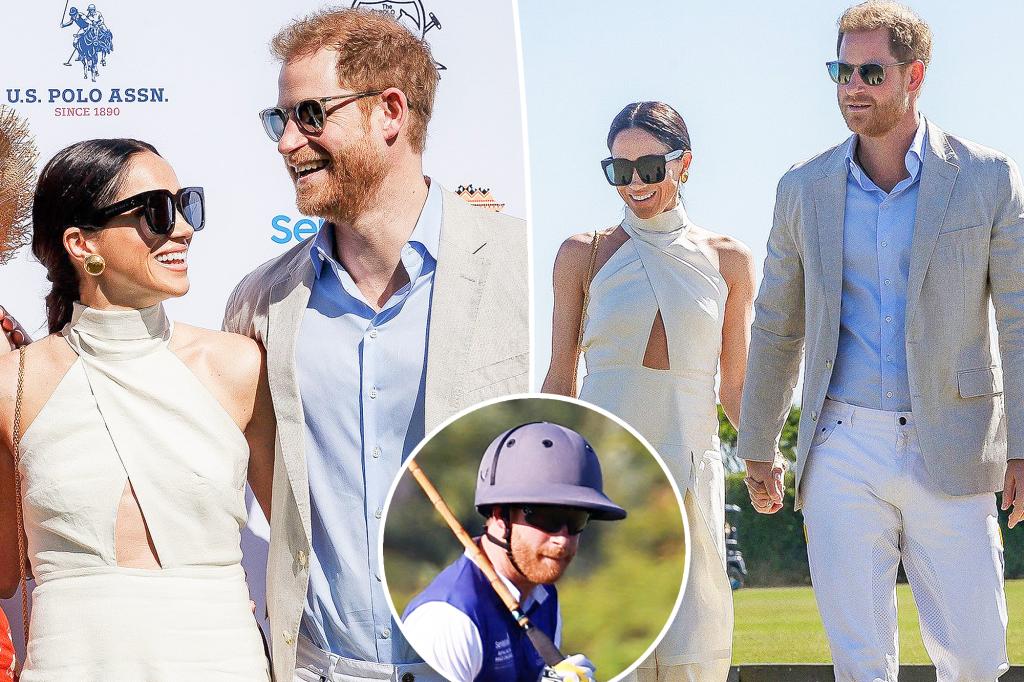 Meghan Markle and Prince Harry step out for charity polo match as they film their new show trib.al/HSiXMHf
