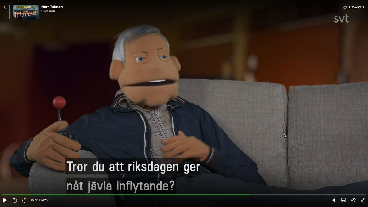 Herr Talman 2024-04-12: Tror du att riksdagen ger något jävla inflytande?