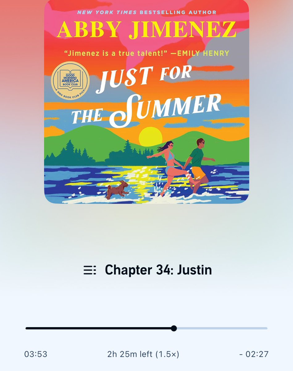 *sigh* @AuthorAbbyJim damn you. I’ve never laughed and cried harder. You truly have the gift my friend! #JustfortheSummer