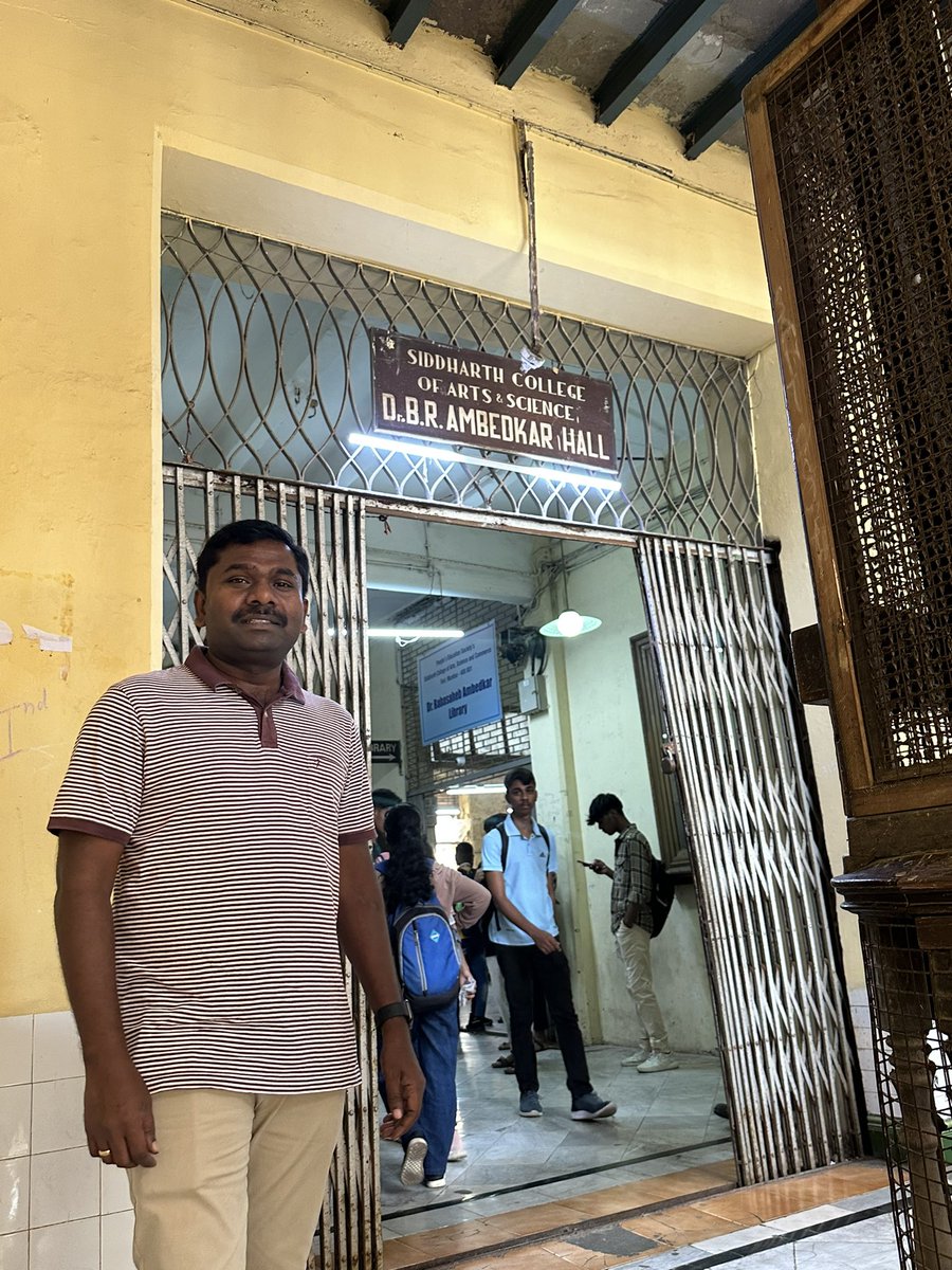 ChandruduIAS's tweet photo. preparing the mind by meditation, removing the unwanted thoughts/impulses, sowing &amp; amplifying the desired thoughts, acquiring knowledge. 
At the library in Siddharth College where the personal collection of more than 60000 books of Dr Ambedkar are kept now. 
#CultivateTheMind https://t.co/u7VADaEveO
