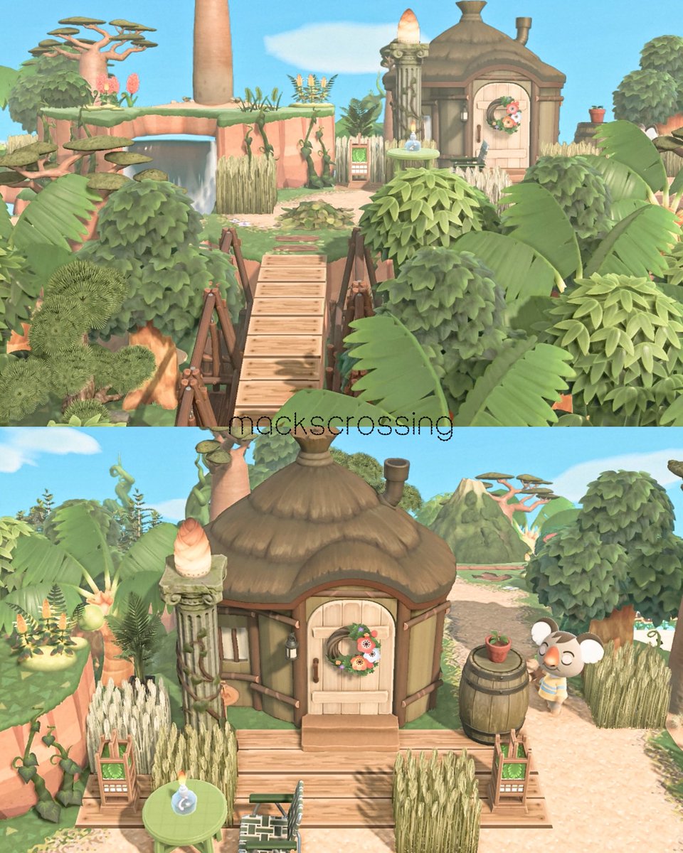 ozzie’s cozy jungle home🌿🍃

#acnh #animalcrossing #acnhinspo #animalcrossingnewhorizons 💚🌴