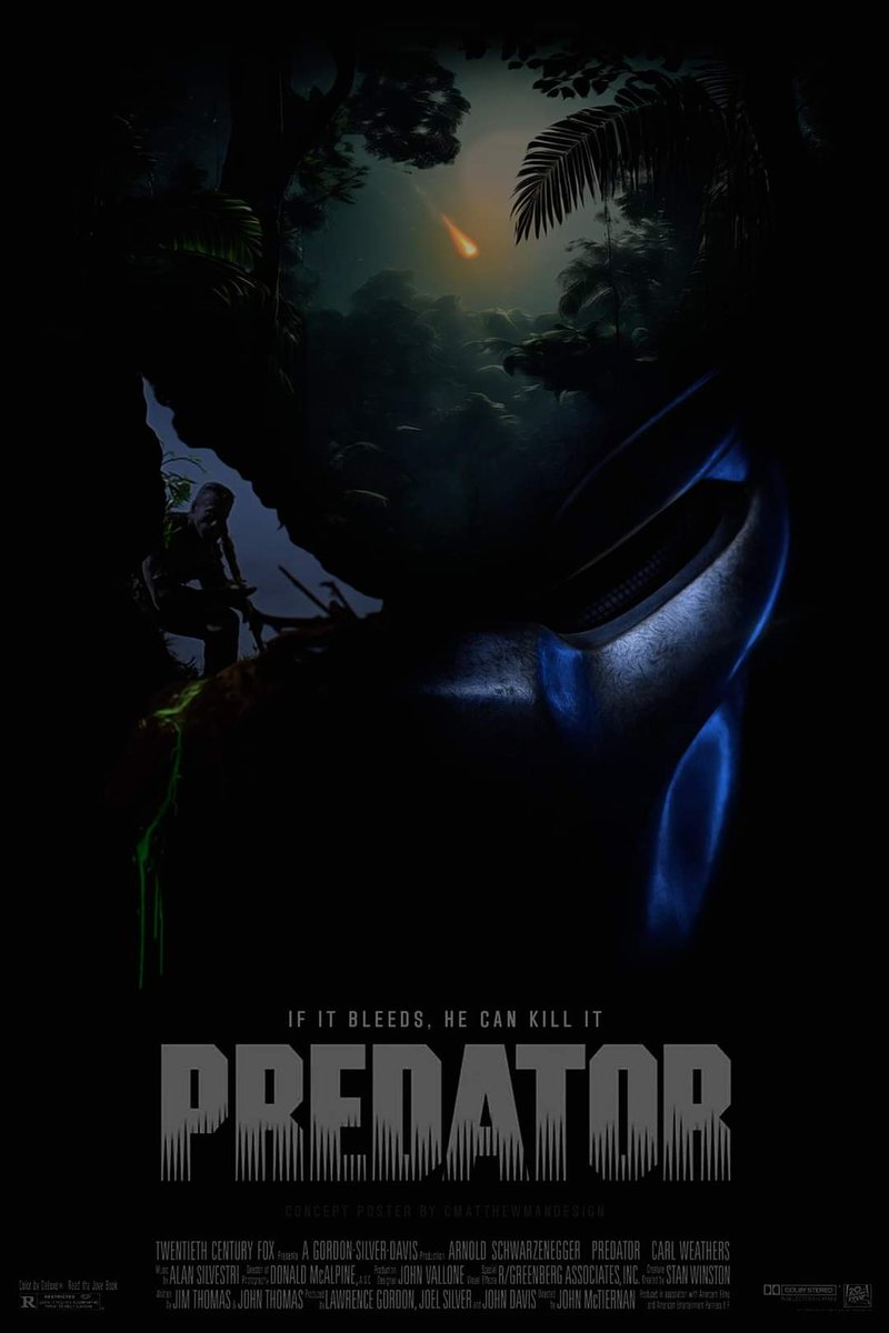 It's no secret that I have a slight obsession with the 1987 masterpiece @Predator Finally made a wee alternative poster for it :) #predator #prey @Schwarzenegger #gettothechopper