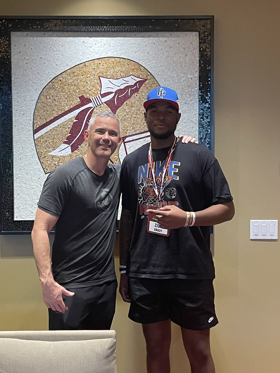 Great day at FSU!! @Coach_Novell @FSUCoachJP @ChuckCantor