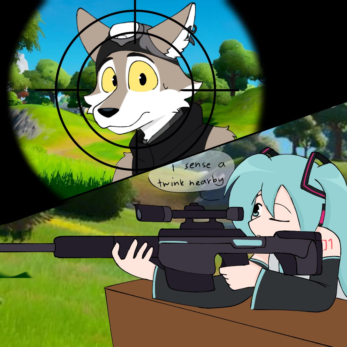 Miku plays fortnite (rel no fek🚫🚫)