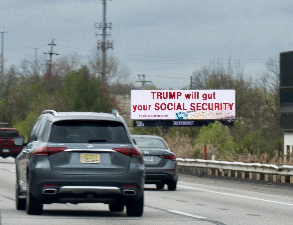 8 of our billboards are up in Bucks/Lehigh Counties, PA ahead of his rally/fundraiser there tomorrow. Help us keep them up. Chip in maddogpac.com/products/quick…
