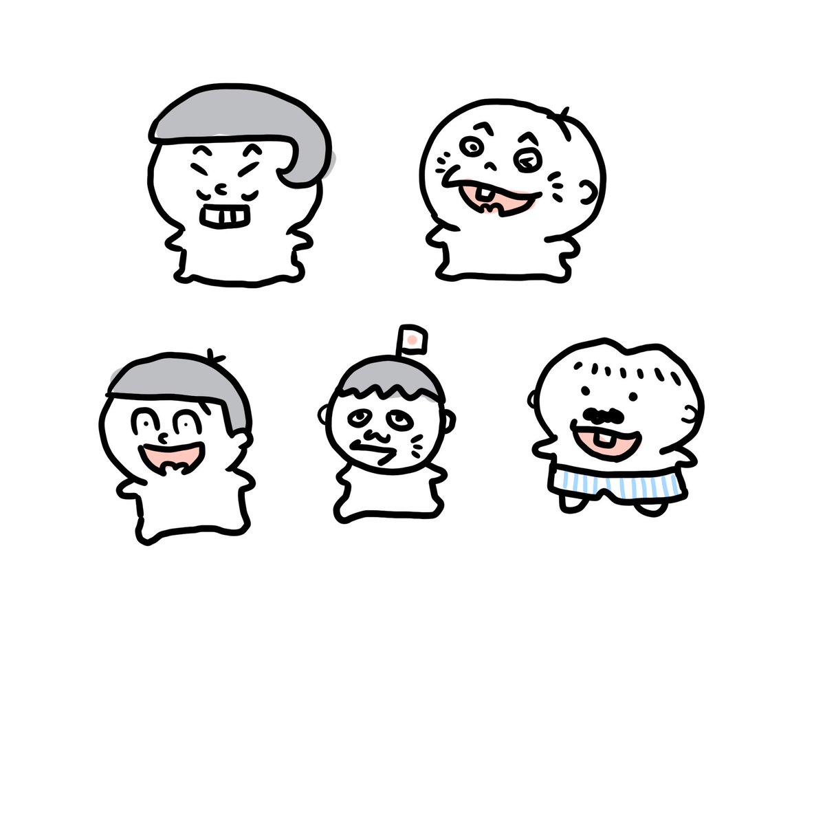 赤塚キャラをちいかわ風にアレンジする仕事をたのまれて四苦八苦してる夢を見ました。 