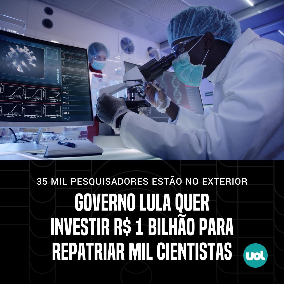 💰 O governo pretende investir R$ 1 bilhão para repatriar cerca de mil cientistas brasileiros residentes no exterior, afirmou o presidente do CNPq (Conselho Nacional de Desenvolvimento Científico e Tecnológico), Ricardo Galvão