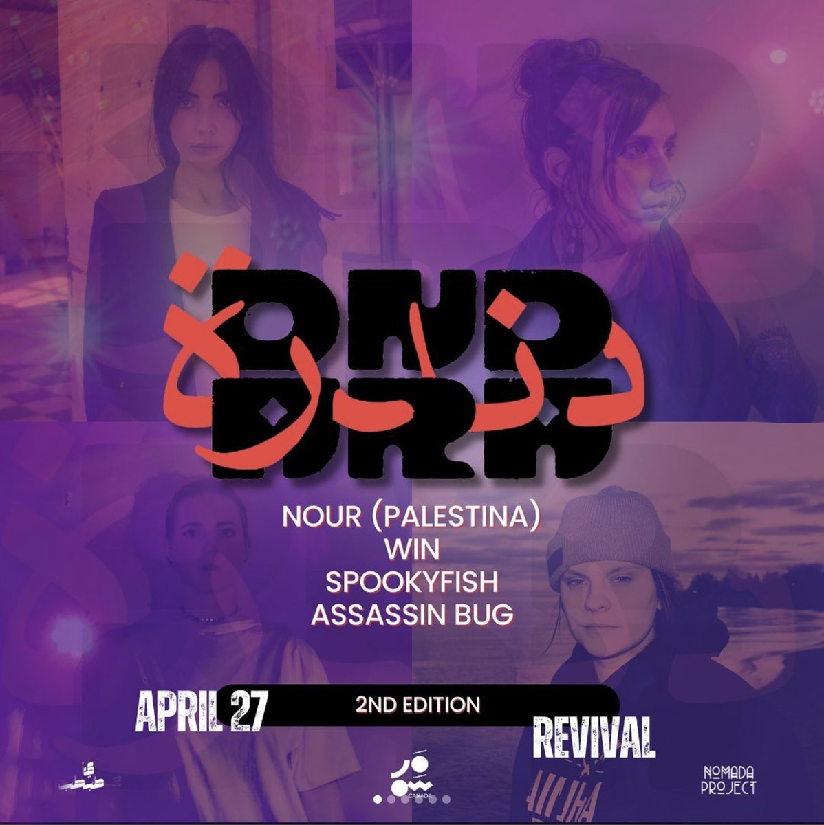 DNDARA All-female DJ lineup April 27th. Win, Spookyfish, Nour, assassin bug w/ visuals by Sew Bevy ... at Revival Bar. Details: revivaleventvenue.ca/event/dndara-a… @RevivalBarEvent #deephouse #electronic