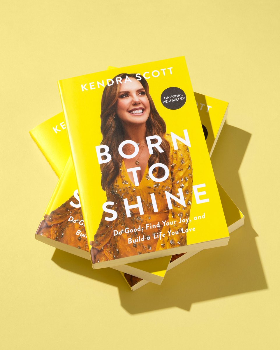 Kendra’s best selling memoir is entering its paperback era! ✨💛 Born to Shine will be available in paperback starting April 16th. This makes the perfect grad gift or summer read, so preorder your copy now: amzn.to/3PZ8KGq