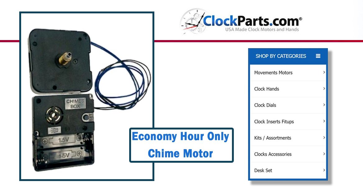 ClockPartsCom's tweet image. Purchase our Westminster Chime #ClockMotor, and you'll get a complimentary pair of hour &amp;amp; minute #clockhands (both under 5") from a wide selection of over 45 designs. Don't forget: it's compatible with our PD200 Pendulum drive! clockparts.com/economy-hour-o…