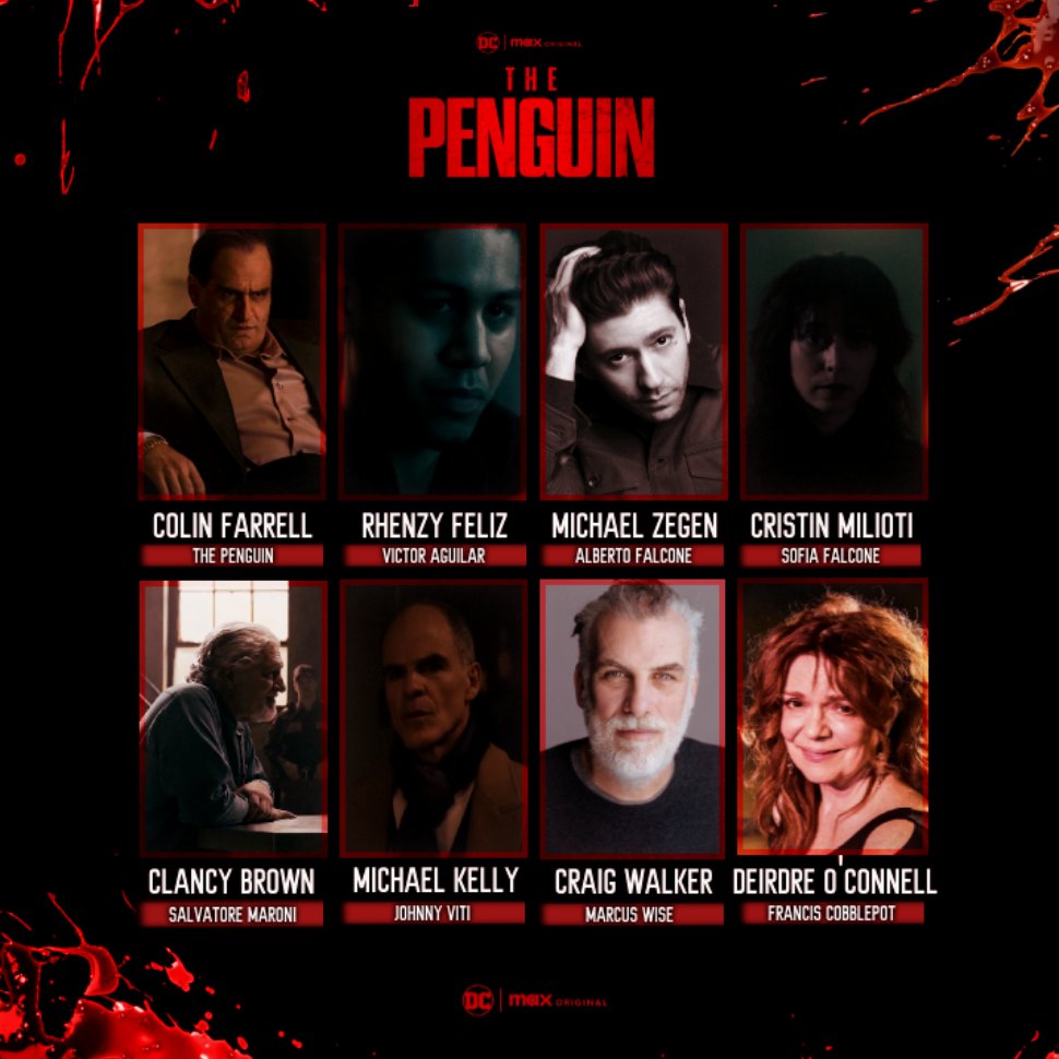 Cast de 'THE PENGUIN'. 📽️🩸

#ThePenguin #TheBatmanPart2 #Joker2 #TheBatVerse #Max