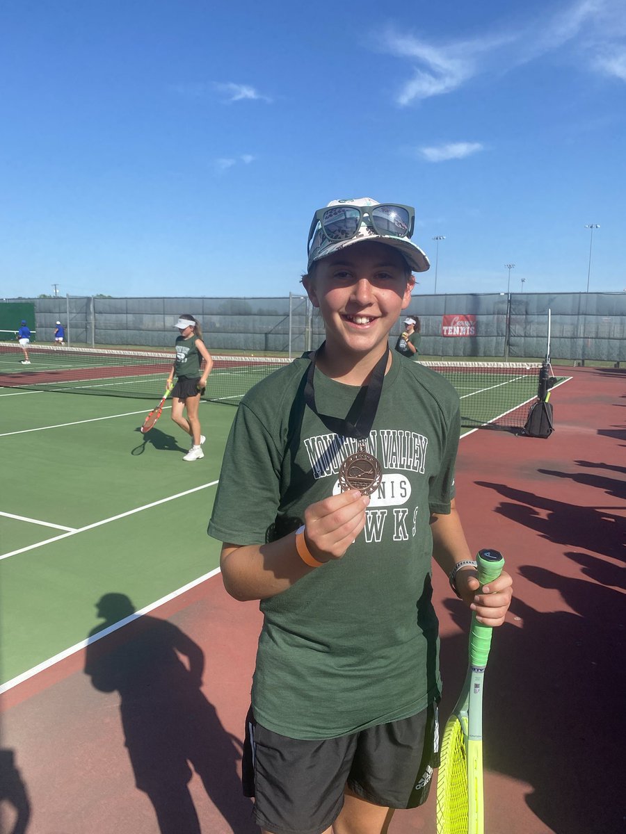 Congrats to Mountain Valley’s very own Gibson Cover on coming home with a bronze medal and a 3rd place finish at district! 

We are very proud of him! 

Go Hawks!