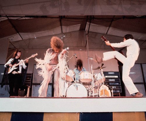 The Who performing at the Isle of Wight, 1969. Photo by Eric Hayes.