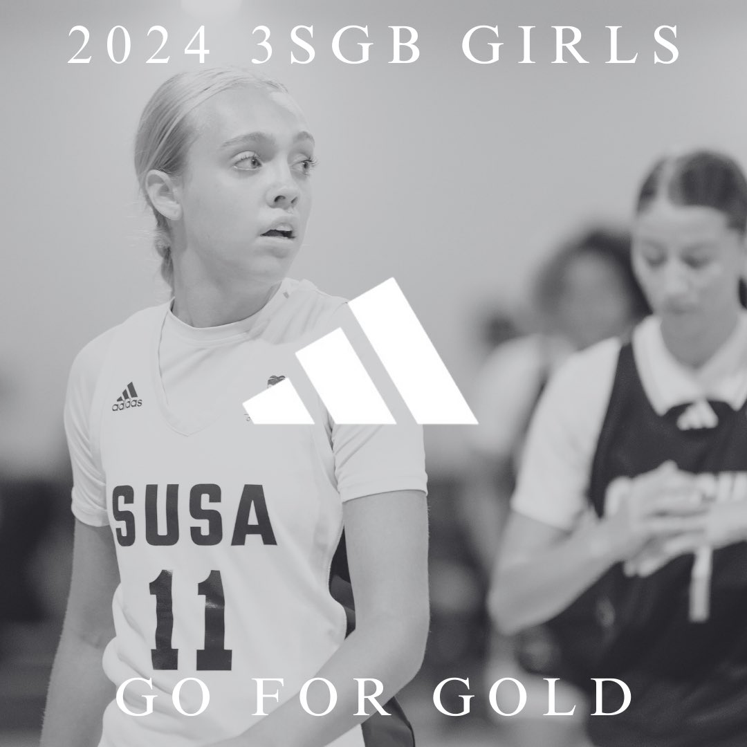 Jr3SSB's tweet image. our official 3SGB GIRLS team list! first stop 📍Bryan, TX April 19-21st #3SGB #adidasbasketball #goforgold