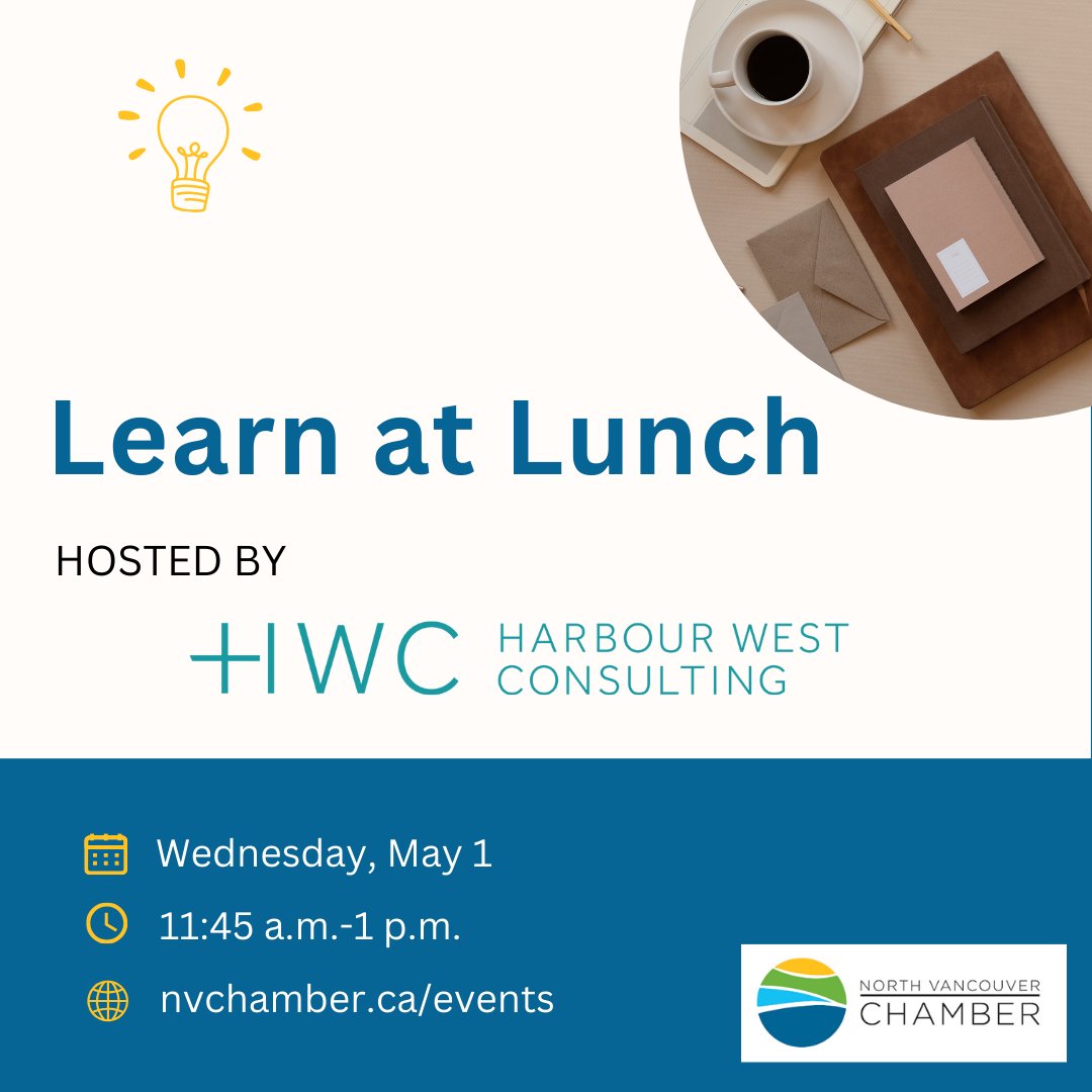 Join us for this Learn at Lunch and hear from @HarbourWest about the hottest HR trends, challenges, and opportunities affecting small- and medium-sized businesses. 📌 Wednesday, May 1 11:45 a.m.–1 p.m. 📝Register here: bit.ly/4aOW6lp