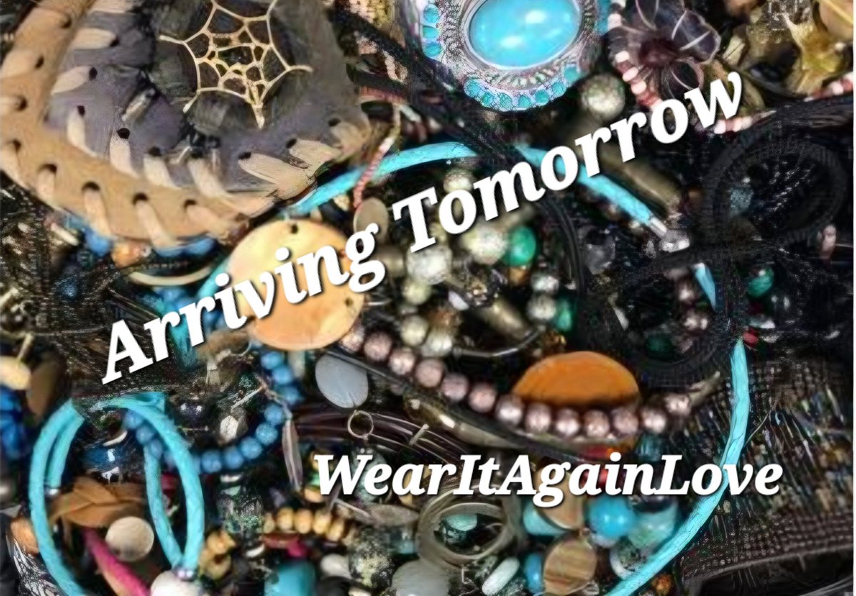 Arriving tomorrow!! Can't wait! Stay tuned! #WearItAgainLove #beadedjewelry #etsyshop #FashionForLess #namebrandsforless 
wearitagainlove.etsy.com