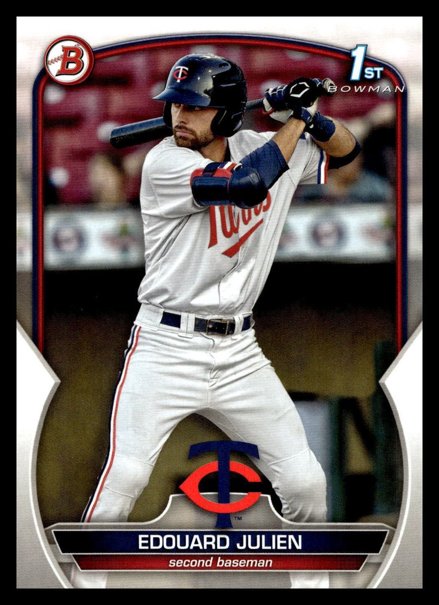 #OTD in 2023, Edouard Julien (Quebec City, Que.) made his MLB debut with the Minnesota Twins. Batting eighth and starting at second base, Julien went 0-for-2 with a walk in the Twins' 3-1 win over the Chicago White Sox at Target Field.