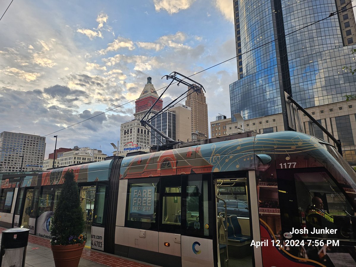 The cincinnati streetcar is whipping thru the intersections omg I went from findlay market to the banks station in 10 minutes????? I'm legit shocked I'm ngl