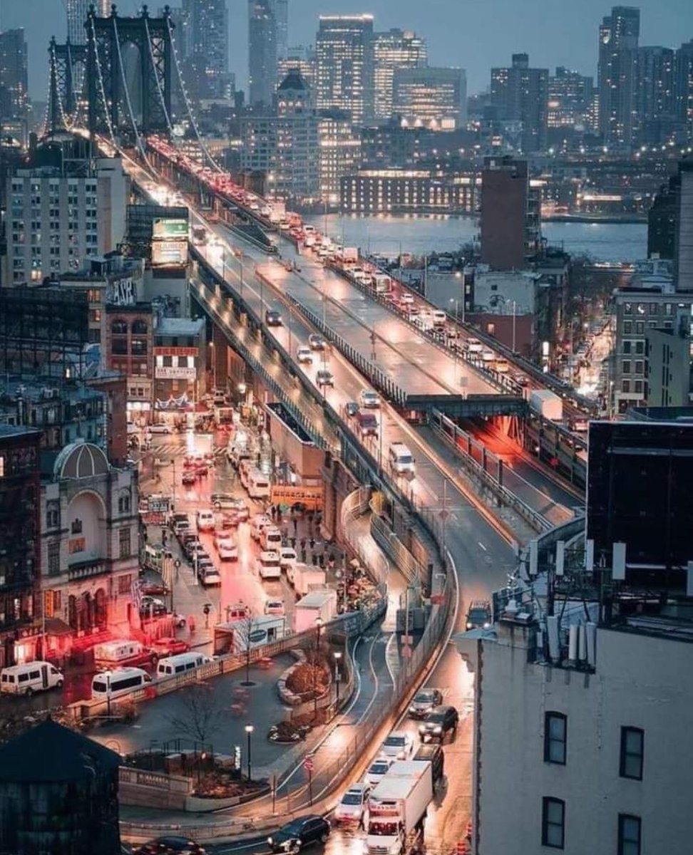 Puente de Manhattan con Chinatown, New York 👌