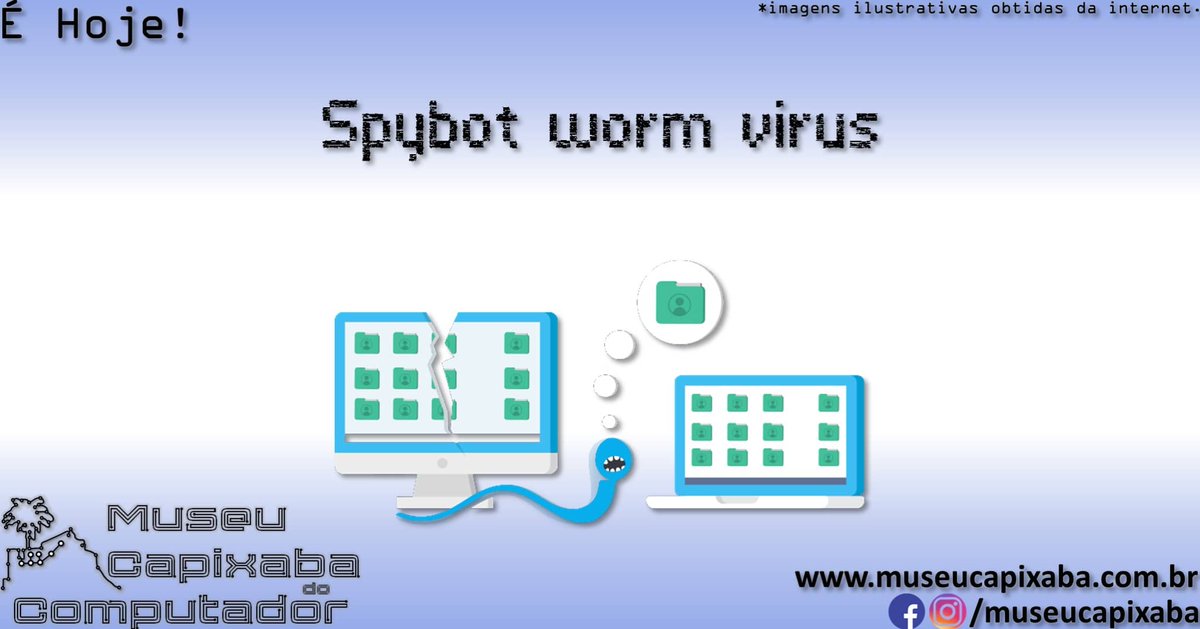 É hoje!

O vírus de computador Spybot de 2003

+em museucapixaba.com.br/hoje/virus-de-…

#MuseuCapixaba #mcc #éhoje #museu #tecnologia #Backdoor #InternetRelayChat #IRC #Kazaa #LSASS #Windows #Peer2Peer #PeertoPeer #RPCDCOM #Spybot #Vírus #W32Spybotworm #Win32Spybot #Worm