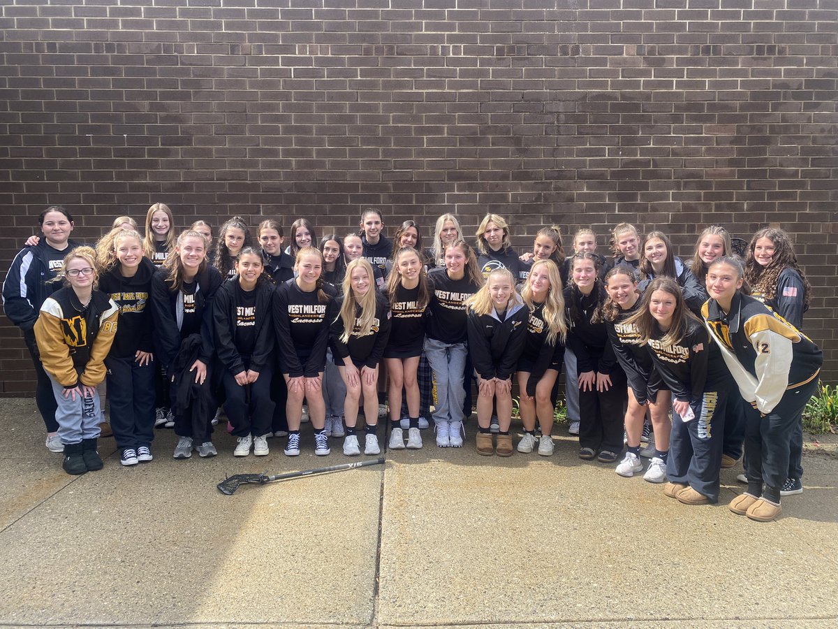 Double win for varsity and JV (won 9-6) and a double rainbow!! Great day for girls lacrosse! Congrats to both teams!🖤🥍💛