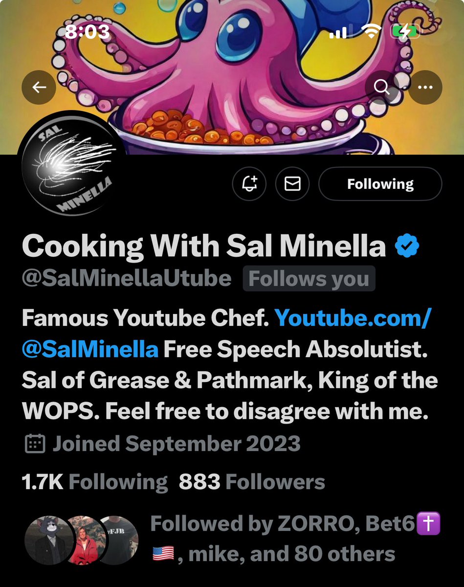 Can we get @SalMinellaUtube to 1K tonight?