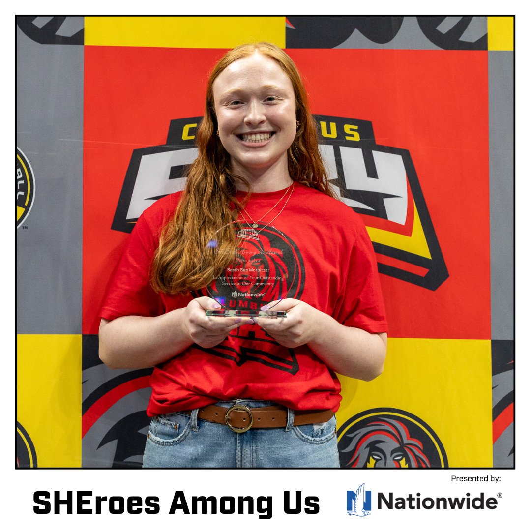 #FuryServes proudly honors Sarah Sue Morbitzer as a 2024 SHEroes Among Us Award winner, on behalf of @Nationwide. After having open heart surgery at just four months old, Sarah Sue overcame her congenital heart defect by working towards her goal of playing volleyball for her