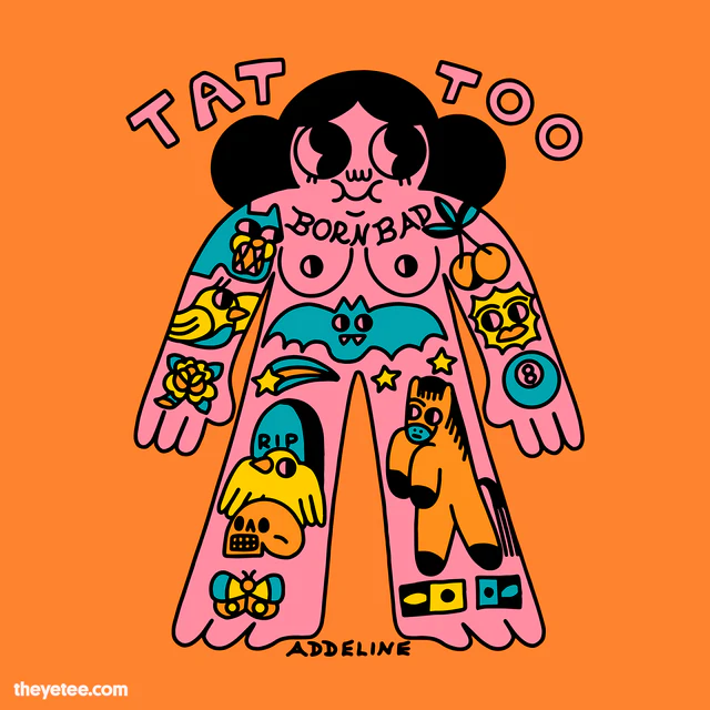 「Nice ink.  Tattoo is one of the newest t」|The Yetee 🌈のイラスト