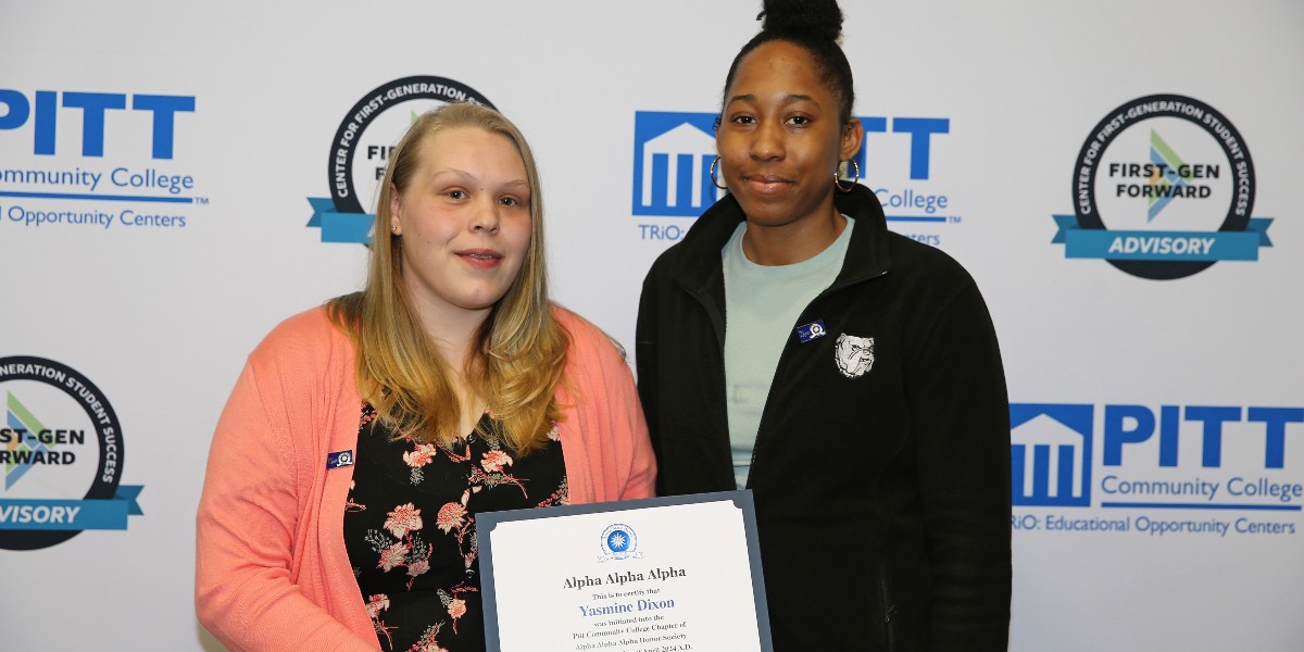 PittCC's tweet image. The Tri-Alpha Honor Society held their Spring 2024 Induction Ceremony yesterday afternoon in the Eddie and Jo Allison Smith Center for Student Advancement! 👏 #pittcc #trialpha #success