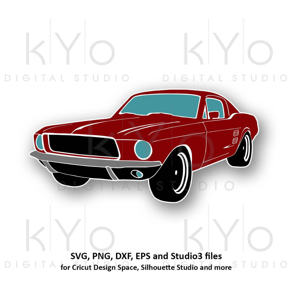 Check out this product 😍 Classic Ford Mustang car silhouette illustration svg png eps files 
#monogram #printables #shirtdesign #cricut #sublimation #svgfiles #lasercutting 
Shop now 👉👉 kyodigitalstudio.com/products/class…