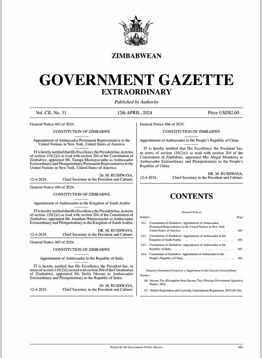 Having served as PS ⁦@Min_of_IC⁩ and 🇿🇼 High Commissioner in France, H.E. Mrs A Shonhiwa Ambassador designate to 🇨🇳 is the best candidate to fit in comfortably in the shoes left behind by Lt Gen Rtd Dr M Chedondo. We unequivocally promise to support her.