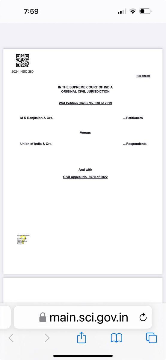 Another major ruling, Ranjinth Singh v Union of India - that recognizes the “right to be free from the adverse effects of climate change” that draws, innovatively on right to equality as well as right to life. Courts are leading the way. When will reality catch up? ⁦