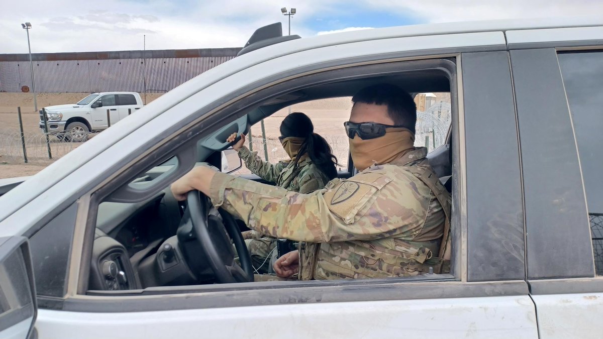Indiana National Guard Soldiers are helping defend Texas and the Nation by conducting patrols to prevent, deter and interdict transnational criminal activity, illegal immigration and human trafficking between ports of entry for #OperationLoneStar.