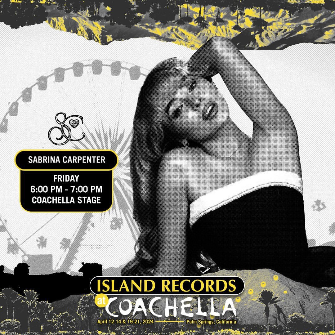 🚨 | An hour until Sabrina Carpenter hits the Coachella mainstage!
#Sabchella #COACHELLA