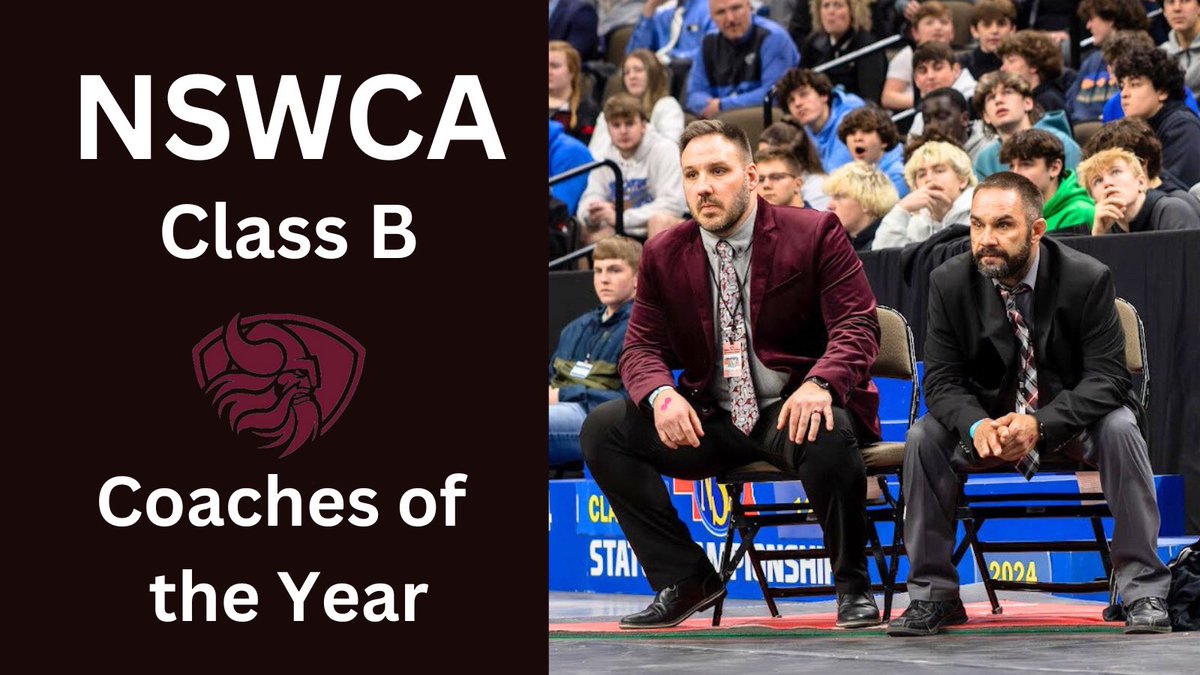 Make some room in the trophy case! We have a few more awards to add. 
🔥 🔥 🔥 
Congrats Coach Dolezal for being named NSWCA Class B Head Coach of the Year!
&amp;
Congrats Coach Brad Canoyer for being named NSWCA Class B Assistant Coach of the Year! 
#Burntheboats #missioncomplete