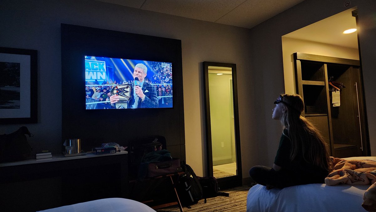 tburus's tweet photo. Gearing up for a championship weekend of soccer by watching the @wwe champ, @CodyRhodes! https://t.co/iQzFjTFQ9i